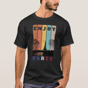 Eiffel Tower Paris Frankreich Vintag Männer Frauen T-Shirt