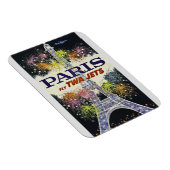 Eiffel Tower Paris Frankreich Vintage Travel Poste Magnet (Rechte Seite)