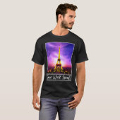 Eiffel Tower Paris Frankreich Zeit gut verbracht T-Shirt (Vorne ganz)