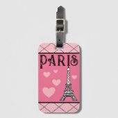 Eiffel Tower Paris Gepäck Gepäckanhänger (Vorderseite Vertikal)