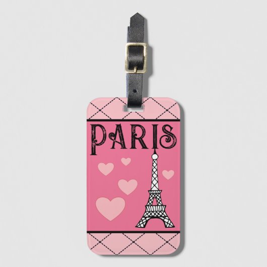 Eiffel Tower Paris Gepäck Gepäckanhänger (Vorderseite Vertikal)