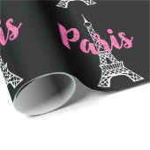 Eiffel Tower Paris Geschenkpapier (Rolleneckpunkt)