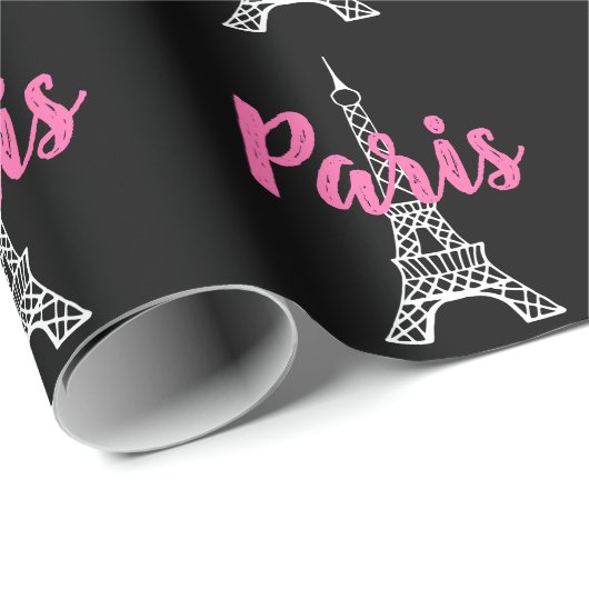 Eiffel Tower Paris Geschenkpapier (Rolleneckpunkt)
