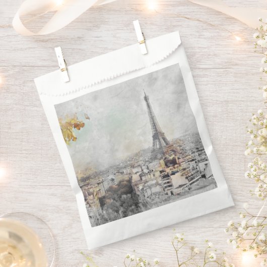 Eiffel Tower Paris Geschenktütchen (Ausgeschnitten)