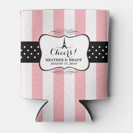 Eiffel Tower Paris | Hochzeit Dosenkühler (Vorderseite)