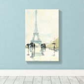 Eiffel Tower | Paris im Regen Leinwanddruck (Insitu (Holzboden))