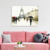 Eiffel Tower | Paris im Regen Leinwanddruck (Insitu (Wohnzimmer))