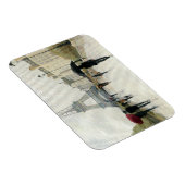 Eiffel Tower | Paris im Regen Magnet (Rechte Seite)