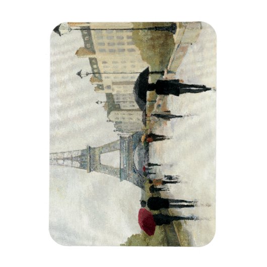 Eiffel Tower | Paris im Regen Magnet (Vertikal)