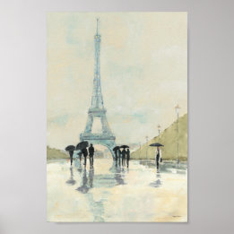 Eiffel Tower | Paris im Regen Poster