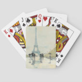Eiffel Tower | Paris im Regen Spielkarten (Rückseite)