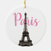 Eiffel Tower Paris Keramik Ornament (Hinten)