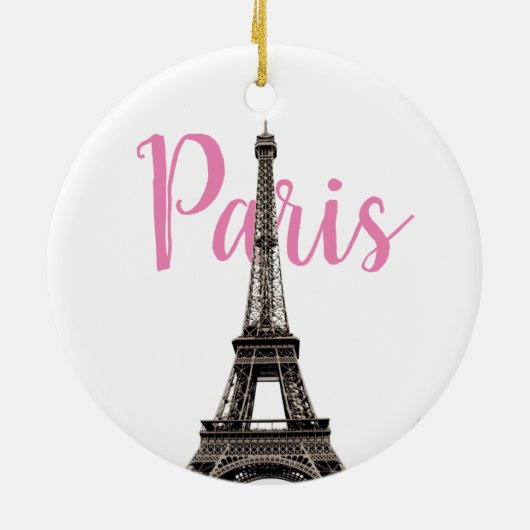 Eiffel Tower Paris Keramik Ornament (Hinten)