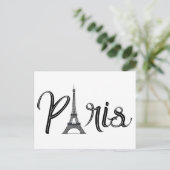 EIFFEL TOWER PARIS Klein Postkarte (Stehend Vorderseite)