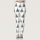 Eiffel Tower Paris Leggings (Vorderseite)