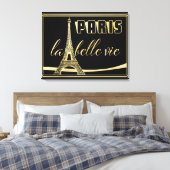 Eiffel Tower Paris Leinwanddruck (Insitu (Schlafzimmer))