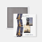 EIFFEL TOWER PARIS MAGNET (Vorderseite/Rückseite)
