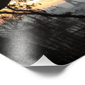 Eiffel Tower Paris Montmartre Sunset - Paris Fotodruck (Ecke)