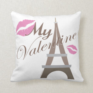 Eiffel Tower Paris My Valentine Kissen