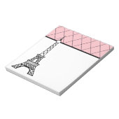 Eiffel Tower Paris Notepad Notizblock (Rotiert)