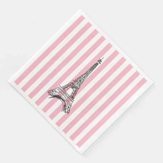 Eiffel Tower Paris Paper Napkins Serviette (Ecke)