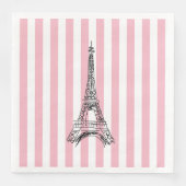 Eiffel Tower Paris Paper Napkins Serviette (Vorderseite)
