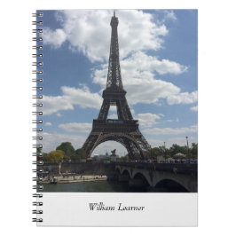 Eiffel Tower Paris Personal Journal Notizblock
