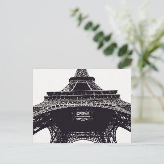Eiffel Tower Paris Postcard Postkarte (Stehend Vorderseite)