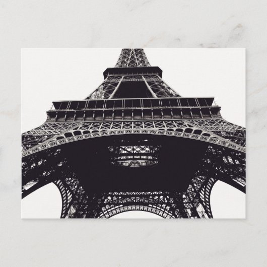 Eiffel Tower Paris Postcard Postkarte (Vorderseite)