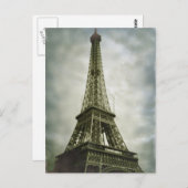 Eiffel Tower Paris Postcard Postkarte (Vorne/Hinten)