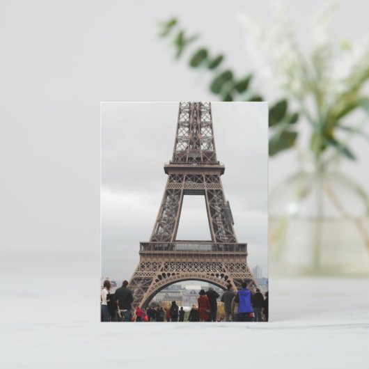 Eiffel Tower Paris Postcard Postkarte (Stehend Vorderseite)