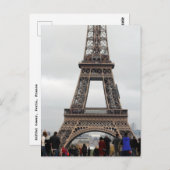 Eiffel Tower Paris Postcard Postkarte (Vorne/Hinten)