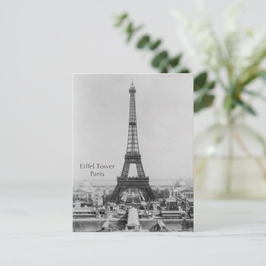Eiffel Tower Paris Postcard Postkarte (Stehend Vorderseite)