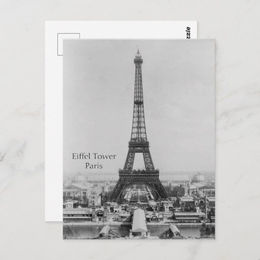 Eiffel Tower Paris Postcard Postkarte (Vorne/Hinten)