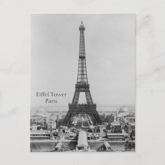 Eiffel Tower Paris Postcard Postkarte (Vorderseite)