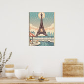 Eiffel Tower Paris Poster (Küche)