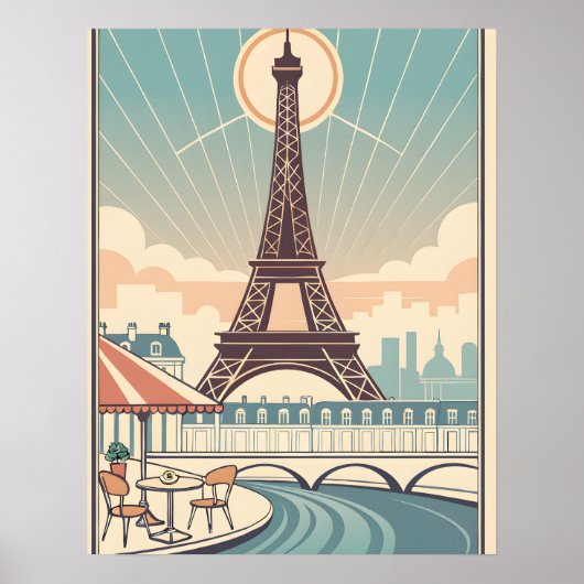 Eiffel Tower Paris Poster (Vorne)