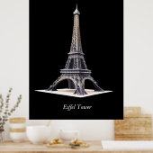 Eiffel Tower Paris Poster (Küche)