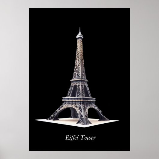Eiffel Tower Paris Poster (Vorne)