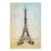 Eiffel Tower Paris Poster (Vorderseite)