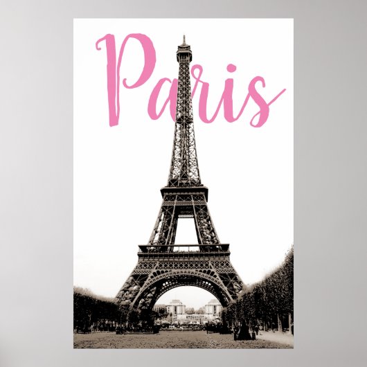 Eiffel Tower Paris Poster (Vorne)