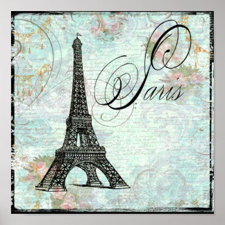 Eiffel Tower Paris Poster Print