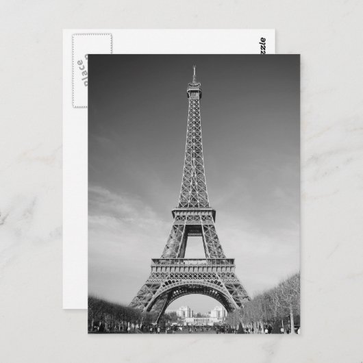 Eiffel Tower Paris Postkarte (Vorne/Hinten)
