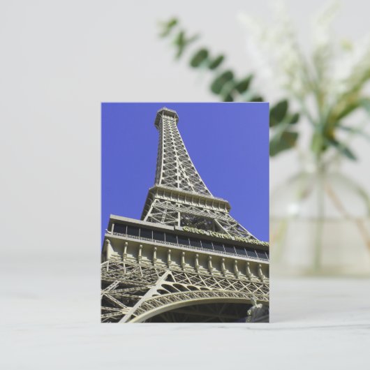 Eiffel Tower Paris Postkarte (Stehend Vorderseite)