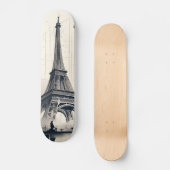 Eiffel Tower Paris Skateboard (Vorderseite)
