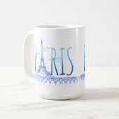 Eiffel Tower Paris Tasse (Vorderseite Links)