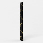 Eiffel Tower Paris Themed Black Case-Mate iPhone Hülle (Hinten/Rechts)