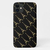 Eiffel Tower Paris Themed Black Case-Mate iPhone Hülle (Rückseite)
