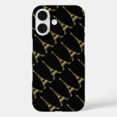 Eiffel Tower Paris Themed Black Case-Mate iPhone Hülle (Rückseite)