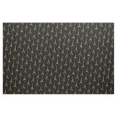 Eiffel Tower Paris Themed French Black Fabric Stoff (Yard (91,4 cm))